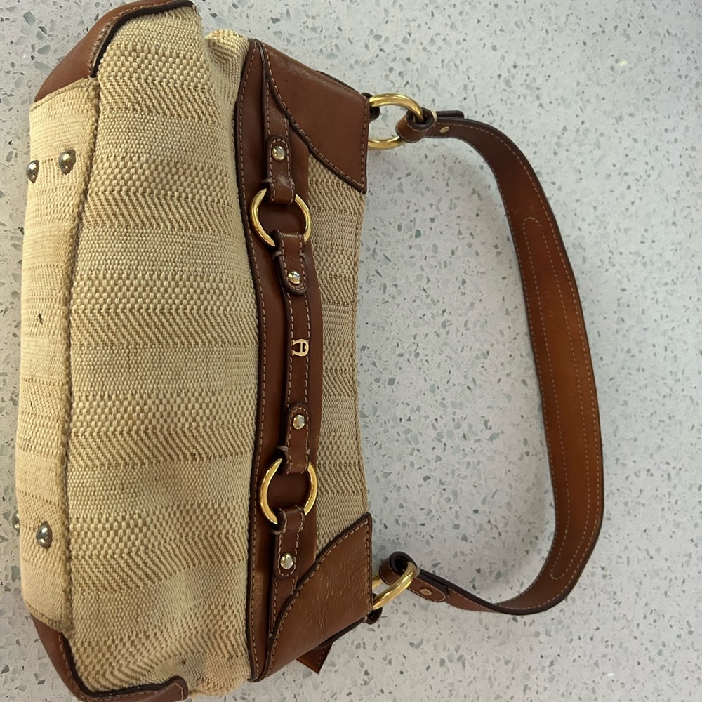 Elegant Tan and Brown Women's Bag